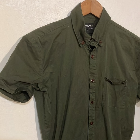 Romper Jack  Dark Green Short Sleeve shorts Jumpsuit Small - Picture 3 of 7